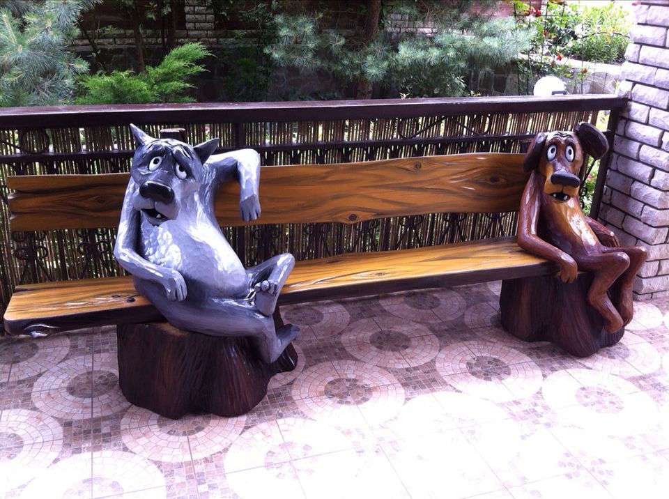Декоративные скамейки из дерева: Скамейки садовые деревянные – купить на Ярмарке Мастеров