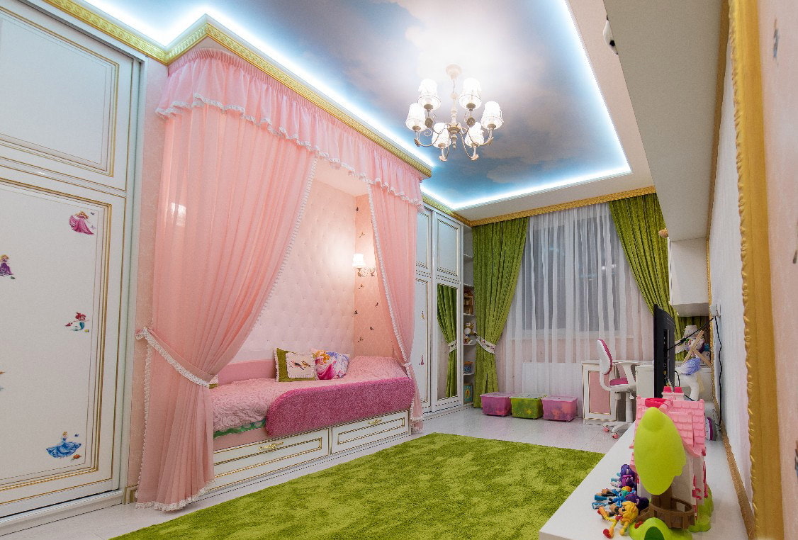 Ремонт в детской комнате для девочек: 75 оригинальных дизайна детской комнаты для девочки