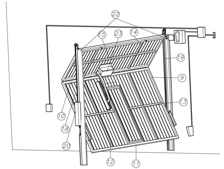 Складные подъемные ворота: чертежи и схемы гаражных ворот, самодельные секционные и складные изделия для гаража