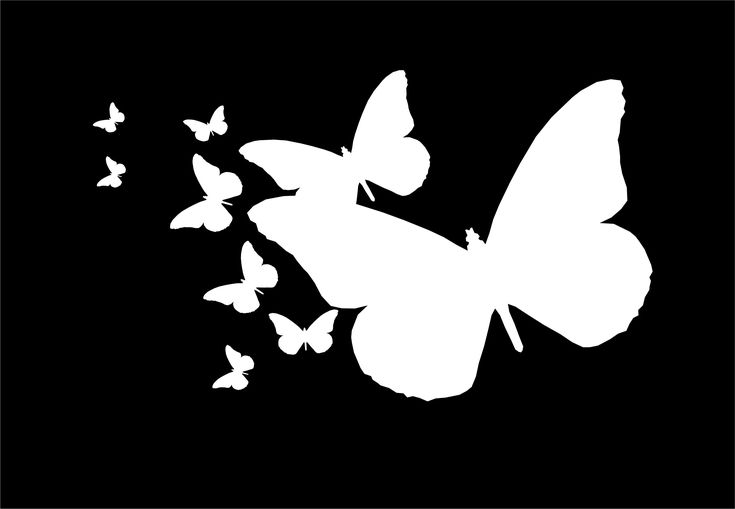 Трафарет бабочек для декора: Бабочки для декора своими руками: из бумаги, объемные, трафареты