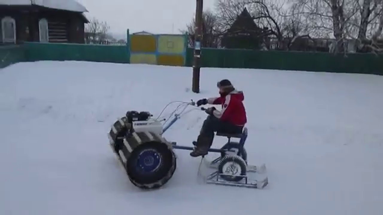 Снегоход своими руками из мотоблока: Снегоход из мотоблока + видео