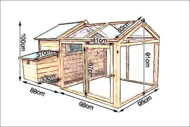 Размер курятника на 15 кур: Курятник на 15 кур