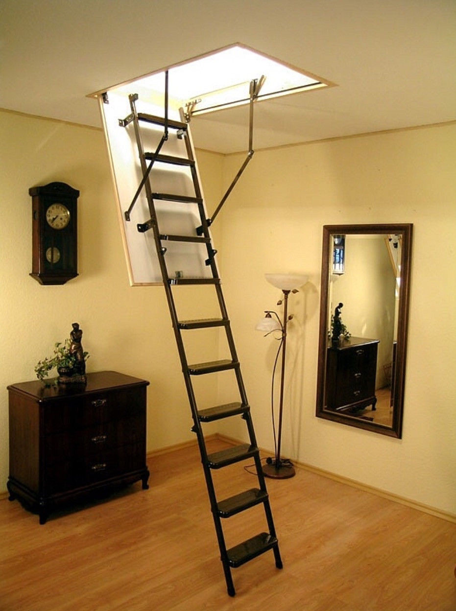 Чердачная выдвижная лестница: Чердачные лестницы Дёке, купить дешево складные лестницы с люком