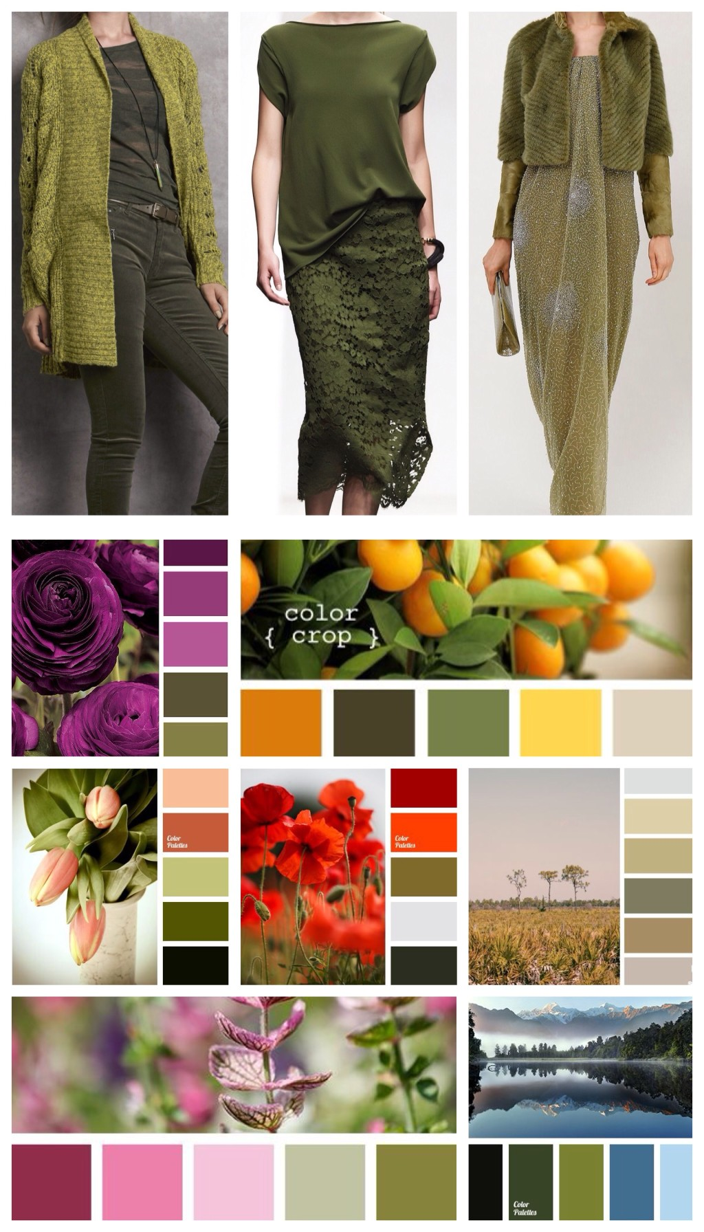 Оливковый сочетание цветов: оттенки, таблицы сочетания, подбор одежды фото