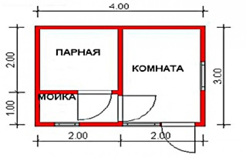 Баня проект 3на4: Баня 3х4: планировка помещений, выбор типа бани, красивые проекты интерьера с фото, видео