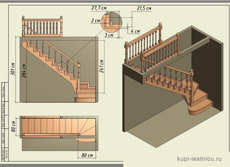 Как сделать лестницу на второй этаж своими руками с поворотом на 90: Лестница на второй этаж своими руками из дерева с поворотом на 90
