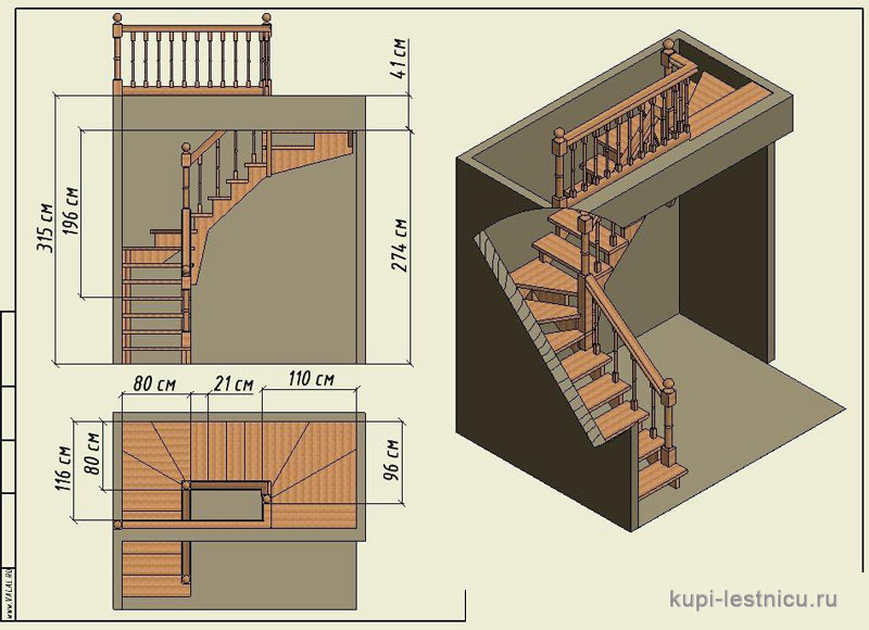 Проем под лестницу на второй этаж размеры: Длина лестницы на второй этаж