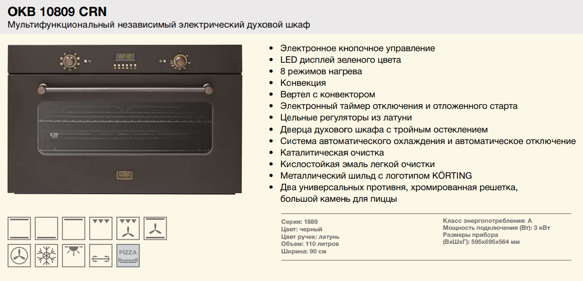 Духовой шкаф электрический мощность: Электрические духовые шкафы – основные преимущества и критерии выбора