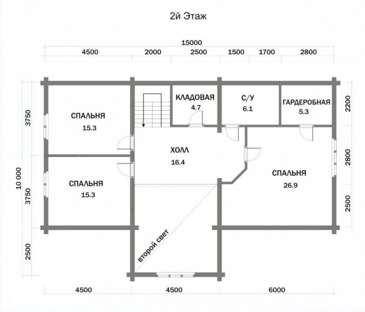 Дом 2 этажа 10 на 10: Проекты двухэтажных домов 10 на 10 м