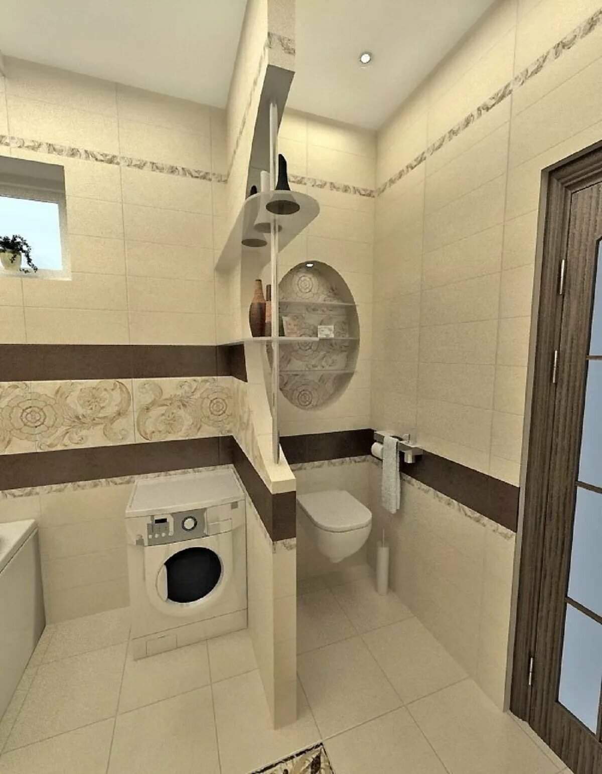 Ванная совмещенная с туалетом правильный дизайн: 103 Фото и 7 Правил