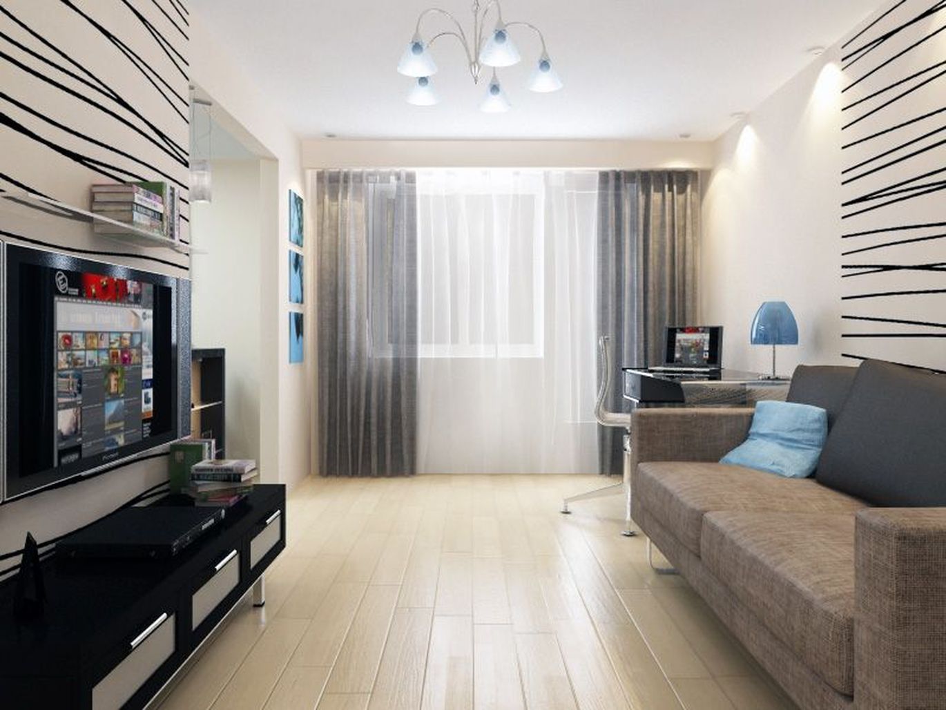 Однокомнатные квартиры дизайн: 100 лучших идей для интерьера, фото