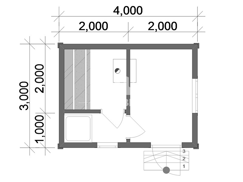 Баня 3 на 3 проекты: Баня из бруса 3 на 3 с предбанником / Строительство домов и бань под ключ из бревна и бруса