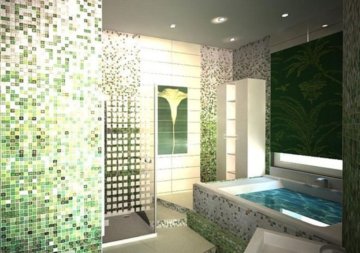 Дизайн ванной мозаика: мозаика в ванной комнате на фото
