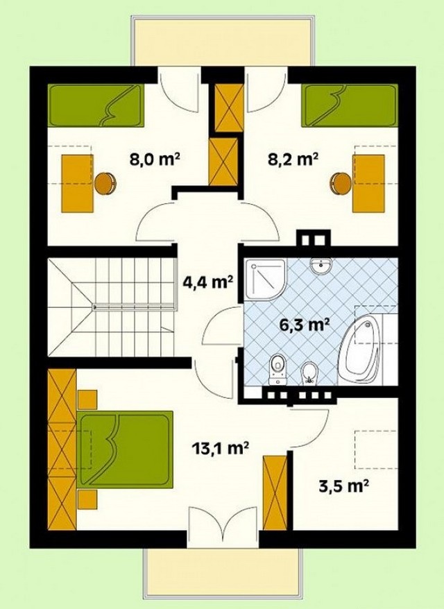 Проект дома 10 на 12 с мансардой: Дом 10х12 с мансардой. 183 м2 – цена, характеристики, комплектация