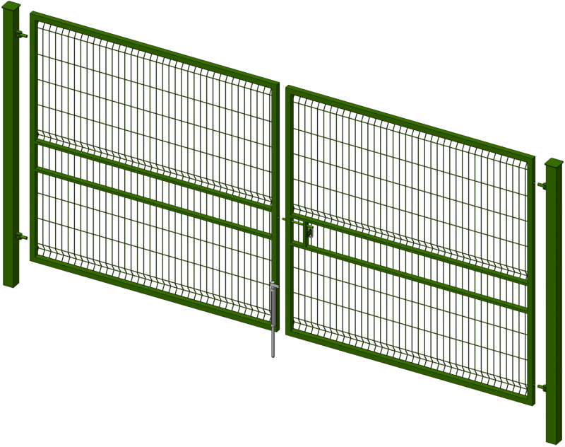 Ворота распашные железные: Распашные гаражные ворота по доступной цене от «Завода Металлических Изделий»