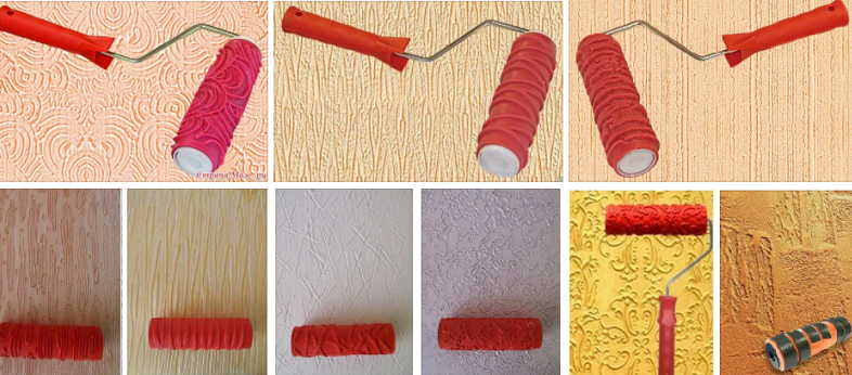 Структурные валики для декоративной штукатурки: Обзор валиков для декоративной штукатурки стен