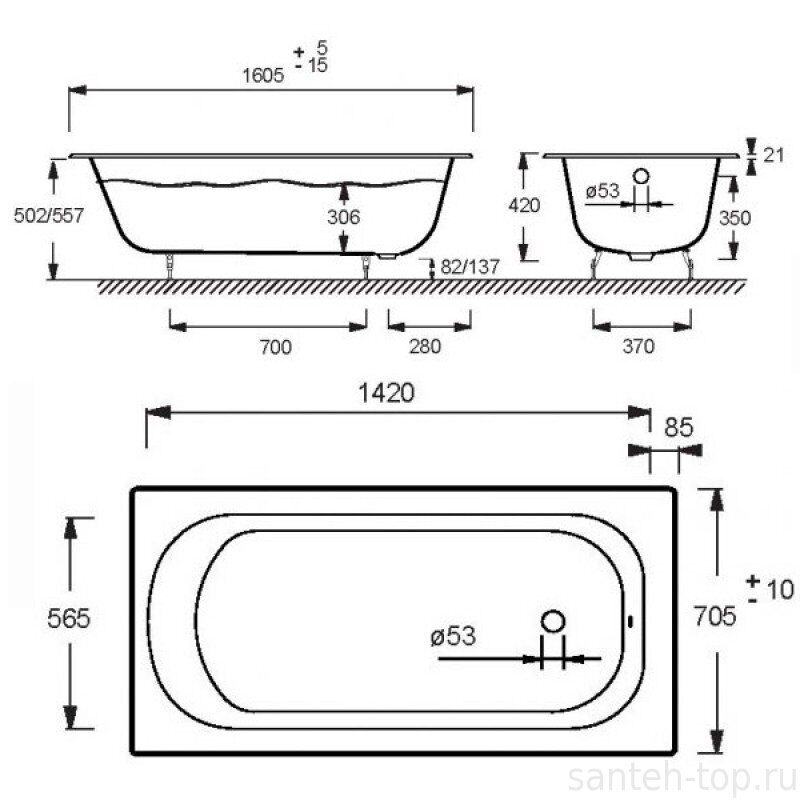 Размеры ванной стальной: Каких размеров бывают стальные ванны — стандартная ванная