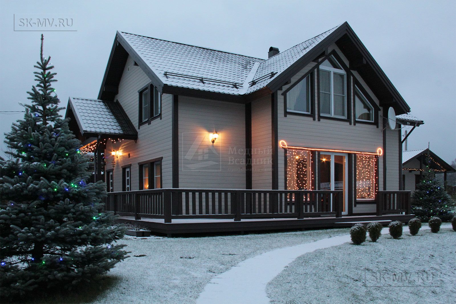 Каркасные дома с панорамными окнами: проекты и цены на строительство под ключ в СПб