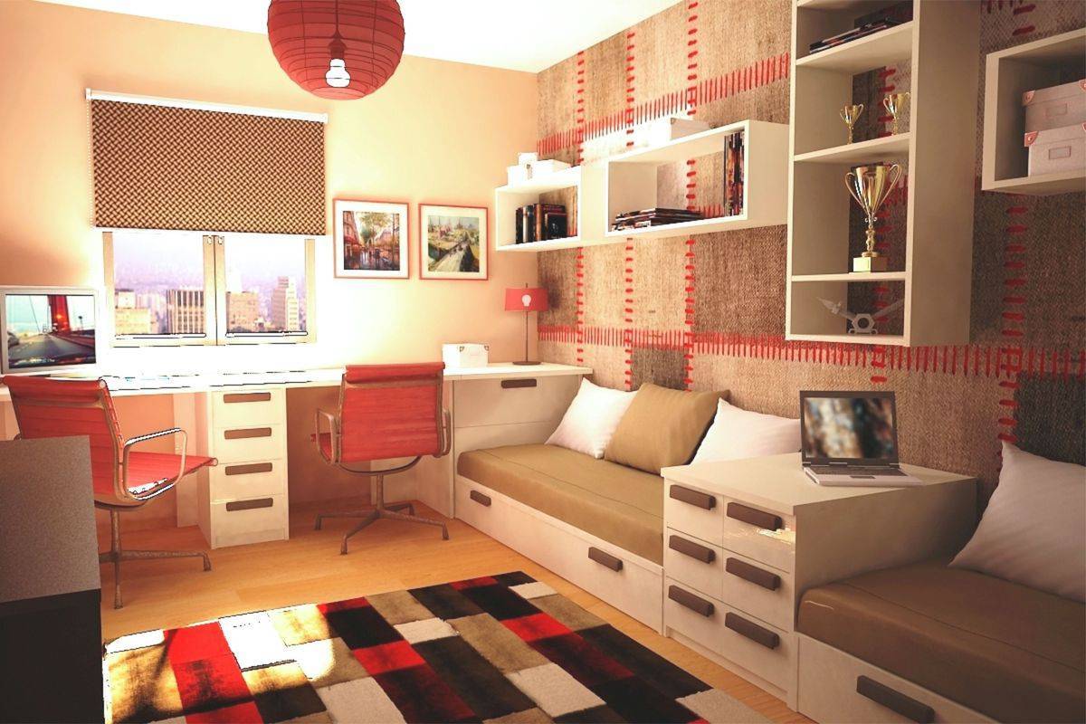 Дизайн для детской комнаты для двоих детей мальчиков: Комната для двух мальчиков: функциональная и стильная
