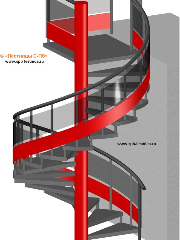Чертеж лестницы винтовой лестницы: Чертеж винтовой лестницы на второй этаж своими руками: расчеты и схемы