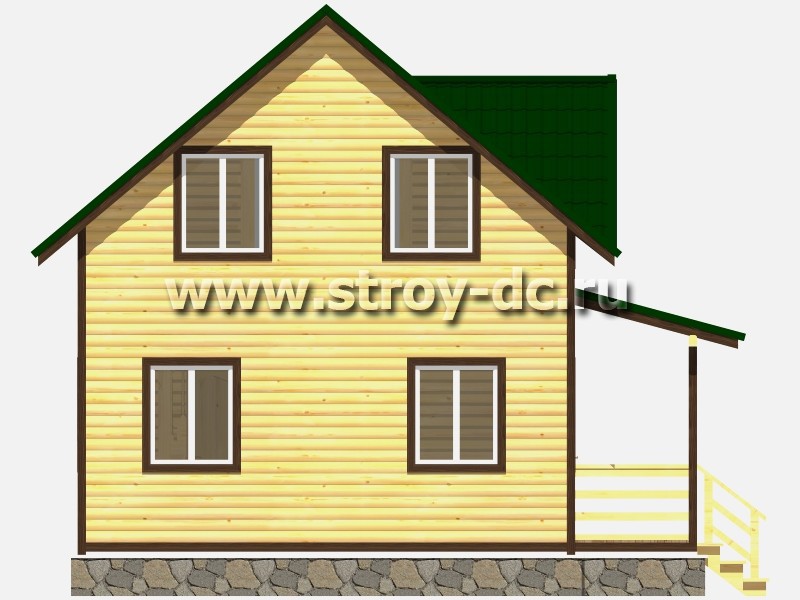 Дом полутораэтажный 8 на 8: Проекты домов 8 на 8 метров, 8х8