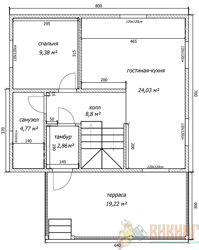 Внутренняя планировка дома 8 на 8: Планировка и проекты домов 8 на 8: двухэтажный проект загородного коттеджа