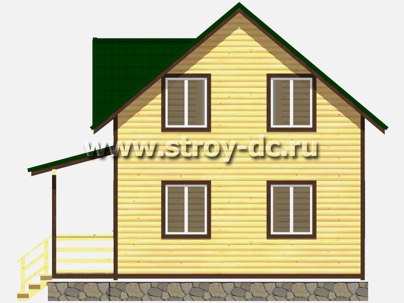 Дом полутораэтажный 8 на 8: Проекты домов 8 на 8 метров, 8х8