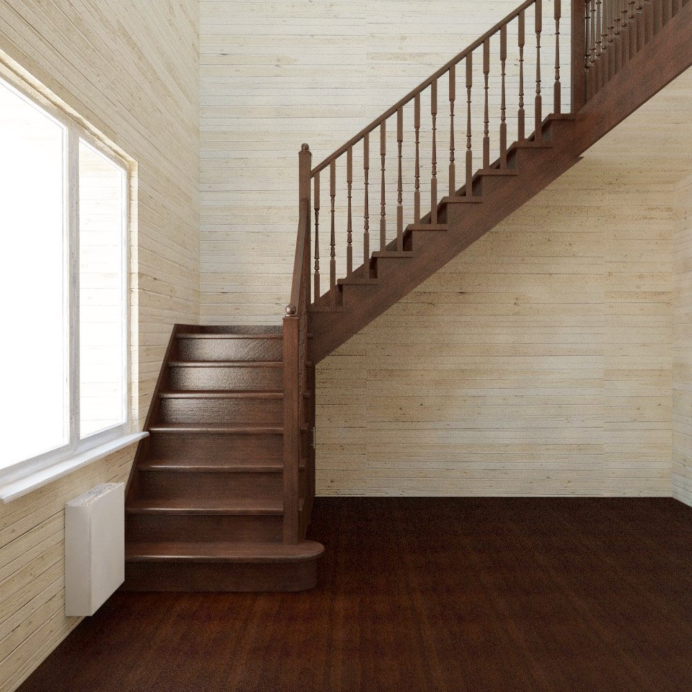 Г образные лестницы на второй этаж: Г образные лестницы на второй этаж с забежными ступенями