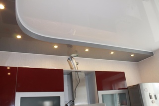 Потолок из гипсокартона двухуровневый на кухне: 2021 ᐈ 🔥 (+67 фото) Двухуровневый потолок на кухне из гипсокартона