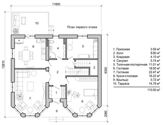 План коттедж: Проекты домов и коттеджей Plans.ru