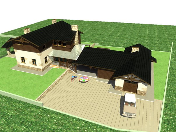 Дома с гаражом и баней под одной крышей: Проекты домов с гаражом под одной крышей: планировки и фото