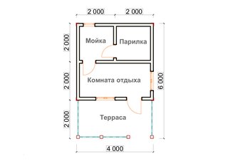 План бани 4х5: планировка интерьера внутри помещения площадью 5х4, план помещения метражом 4х5, мойка и парилка отдельно