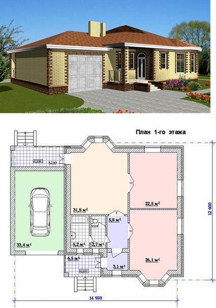 Планировки одноэтажных домов до 100 кв м: Проекты одноэтажных домов и коттеджей до 100 кв м