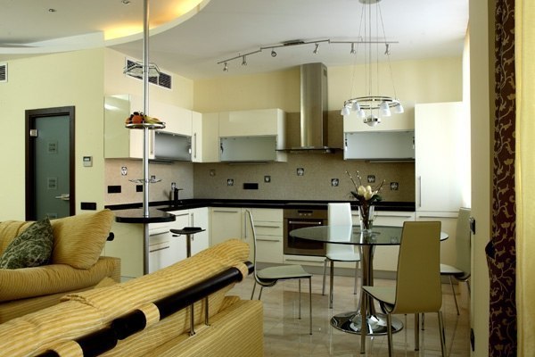Кухня и гостиная студия фото: 75 фото, идеи интерьеров, ремонт совмещенной кухни