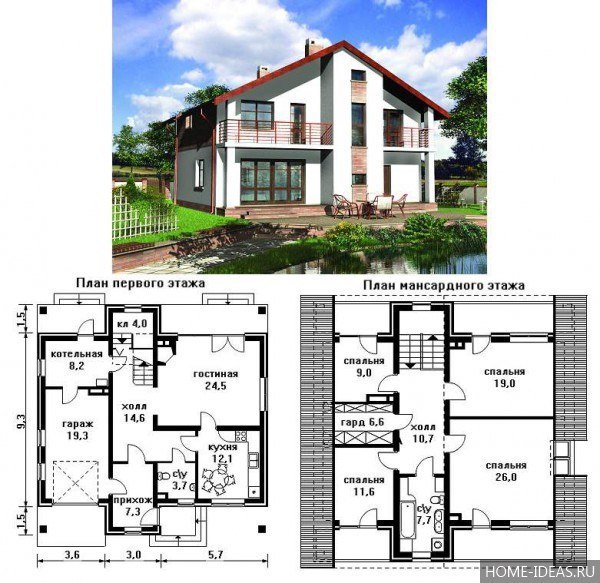 План дома 2 этажа фото: Проекты двухэтажных домов и коттеджей