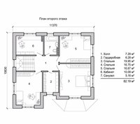 Дом 2 этажа 10 на 10: Проекты двухэтажных домов 10 на 10 м