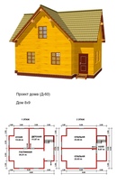 Проекты домов с мансардой из бруса 7 на 8: строительство под ключ, проекты домов 7х8