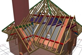 Проект четырехскатной крыши: Как сделать четырехскатную крышу: расчет проекта, монтаж пошаговый