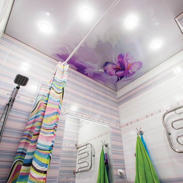 Натяжные потолки в ванной фото: 400 фото натяжных потолков в ванной