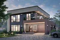 Проекты двухэтажные дома с гаражом: Проекты двухэтажных домов - Планы, Интерьеры, 3D виды, Фото, чертежи и планировки коттеджей в 2 этажа