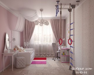 Интерьеры детских комнат для девочек: 33 идеи дизайна детской комнаты для девочки