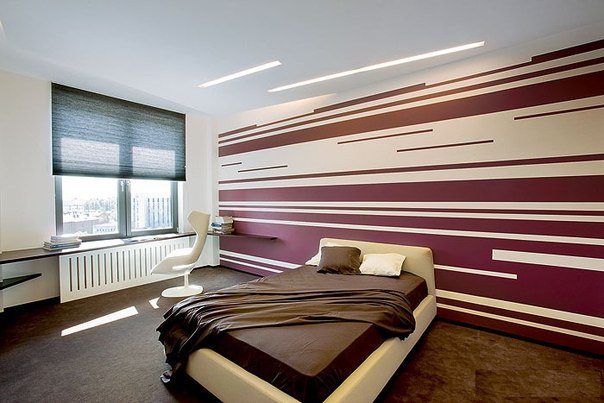 Дизайн стен окрашенных: Оригинальная декоративная покраска стен в интерьере водоэмульсионной краской: необычный дизайн гостиной и зала
