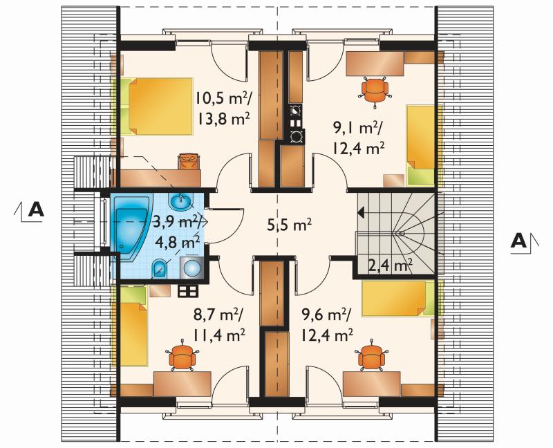 Проект дома 10 на 12 с мансардой: Дом 10х12 с мансардой. 183 м2 – цена, характеристики, комплектация