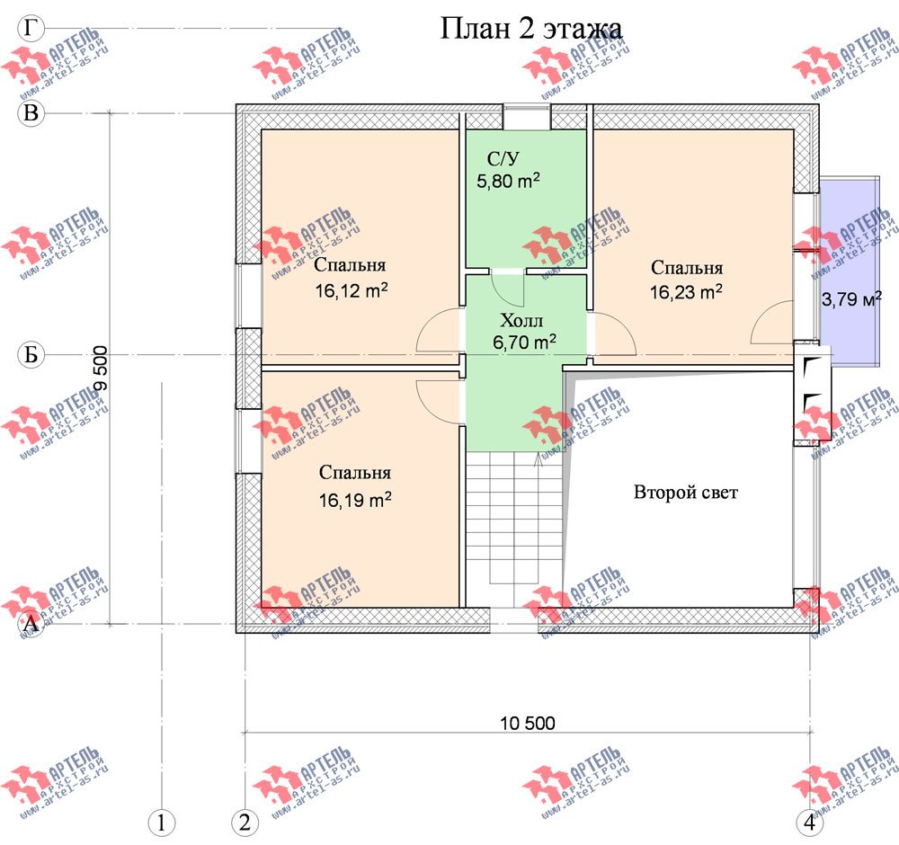 План дома 9 на 9 двухэтажный: готовые и типовые. Каталог содержит планировки, планы и чертежи