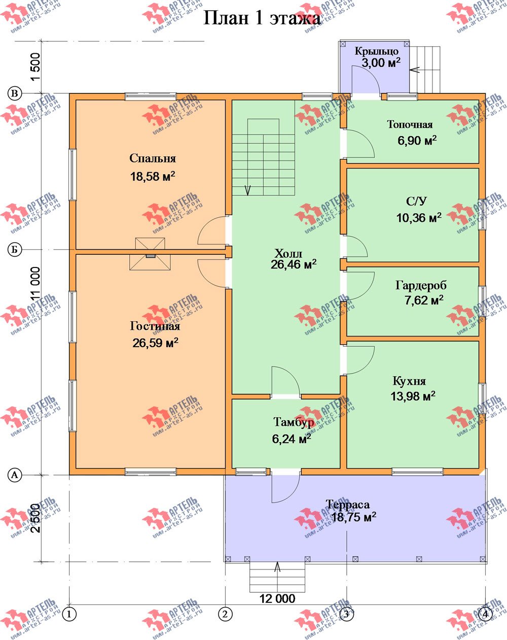 План дома двухэтажный 11 на 8: Проекты домов 11 на 8 метров, 11х8