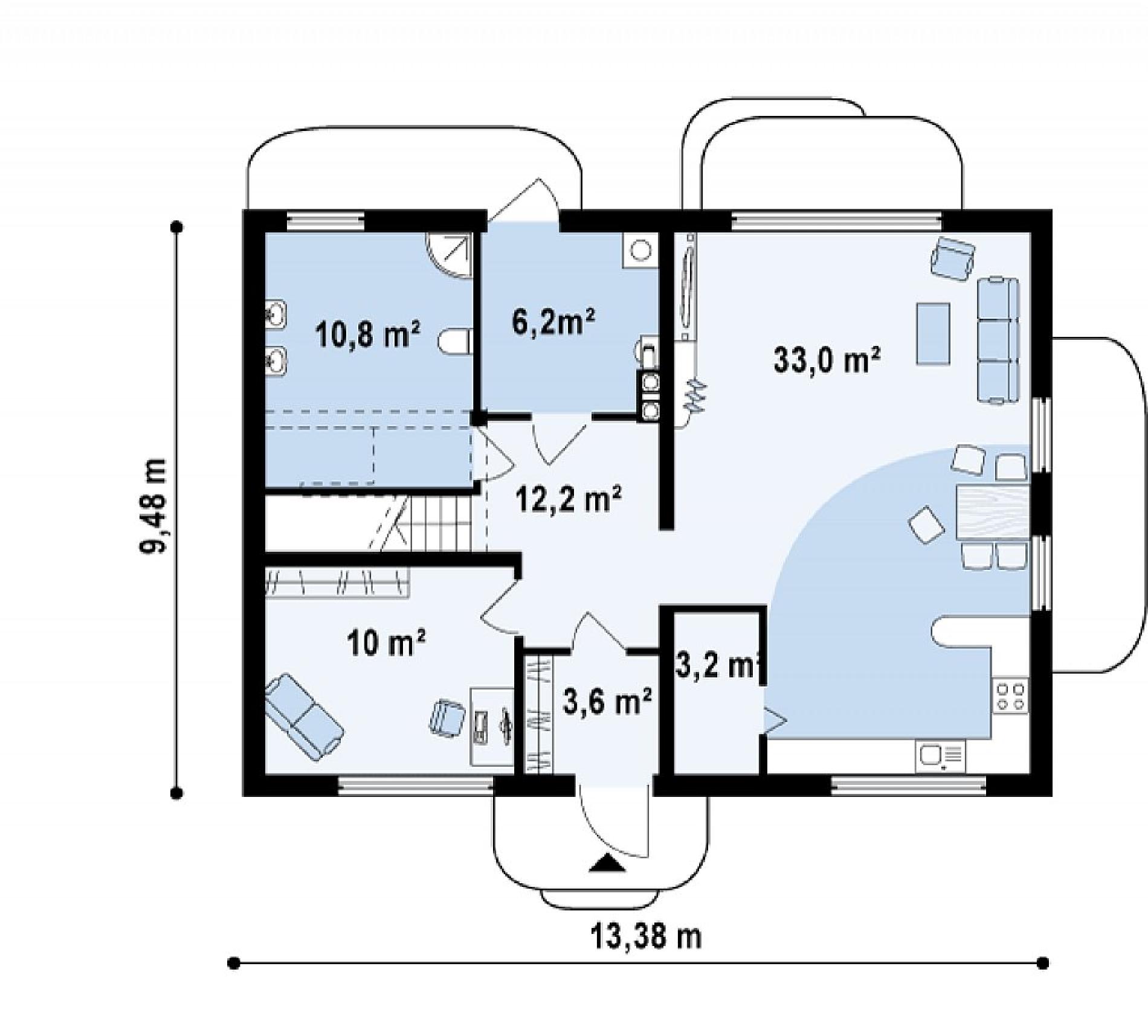 План дома двухэтажный 11 на 8: Проекты домов 11 на 8 метров, 11х8