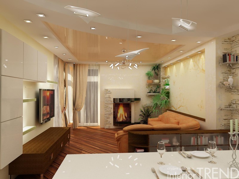 Кухня гостиная фото потолок: Потолок в кухне-гостиной (55 фото): совмещенная студия, современный стиль
