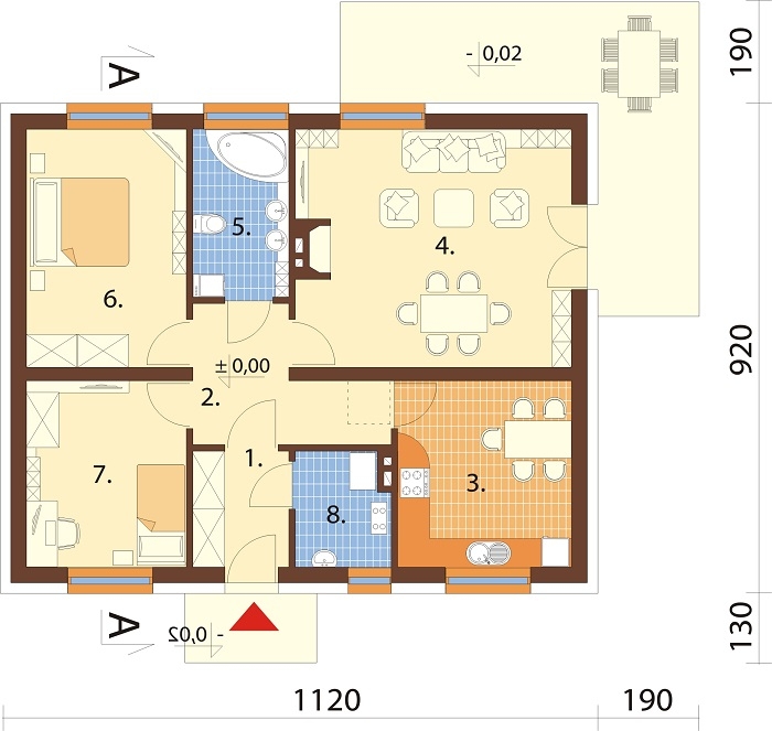 Дом 10 на 11: Проекты домов 10 на 11 в один этаж. Дом 10 на 11 м в 1 этаж. Проекты домов 10х11 одноэтажные