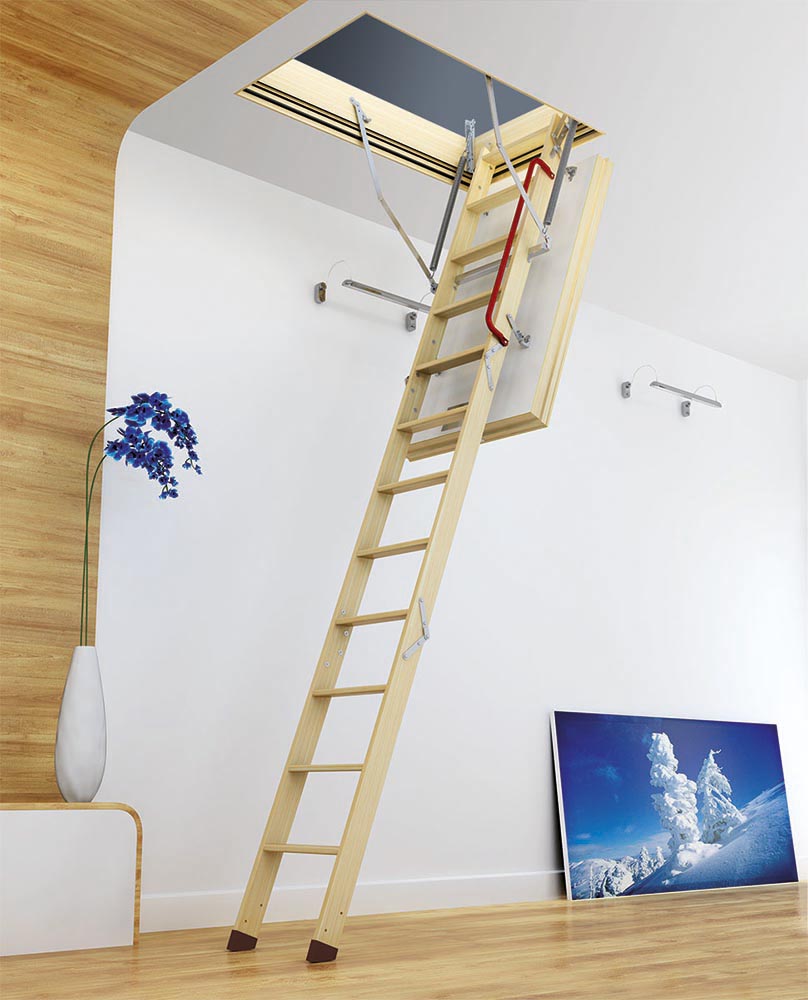 Чердачная выдвижная лестница: Чердачные лестницы Дёке, купить дешево складные лестницы с люком