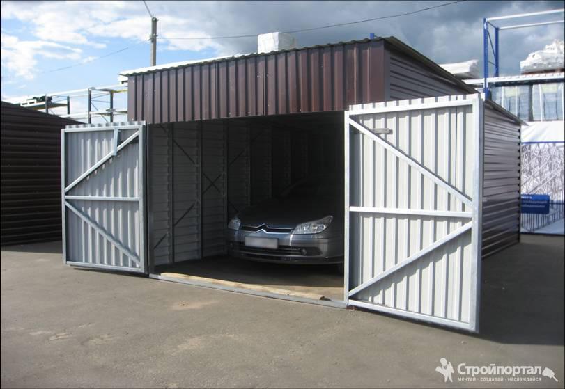 Фото гараж из металлопрофиля своими руками: конструкция из профнастила и металлопрофиля с крышей, как сделать дешево из профиля